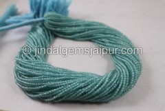 Sky Blue Apatite Micro Cut Round Beads